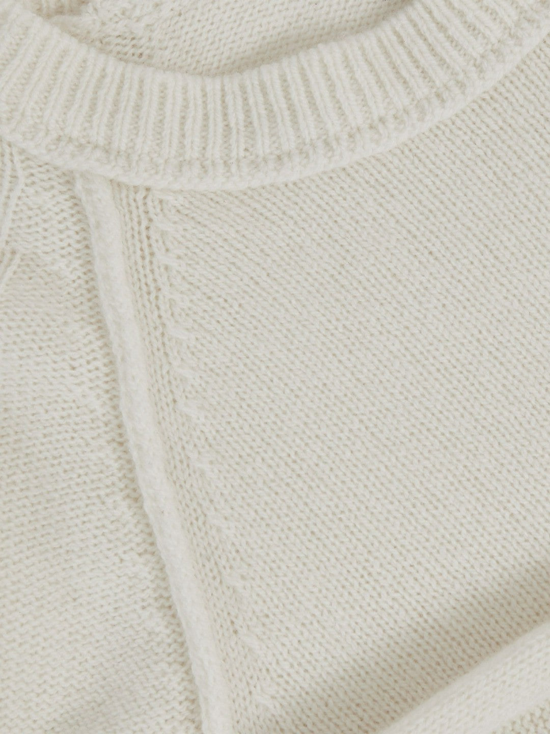 Reiss | 9-13 yrs Wool-Cashmere Reverse-Seam Jumper in Off White