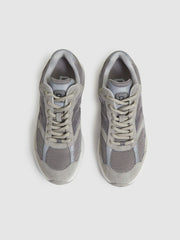 Reiss | Panelled Running Trainers in Grey