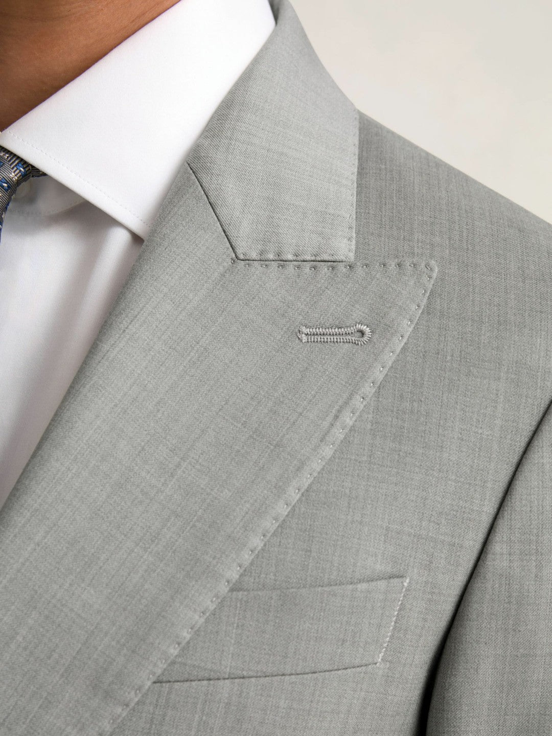 Reiss | Slim-Fit Wool Single Breasted Suit Blazer in Mid Grey