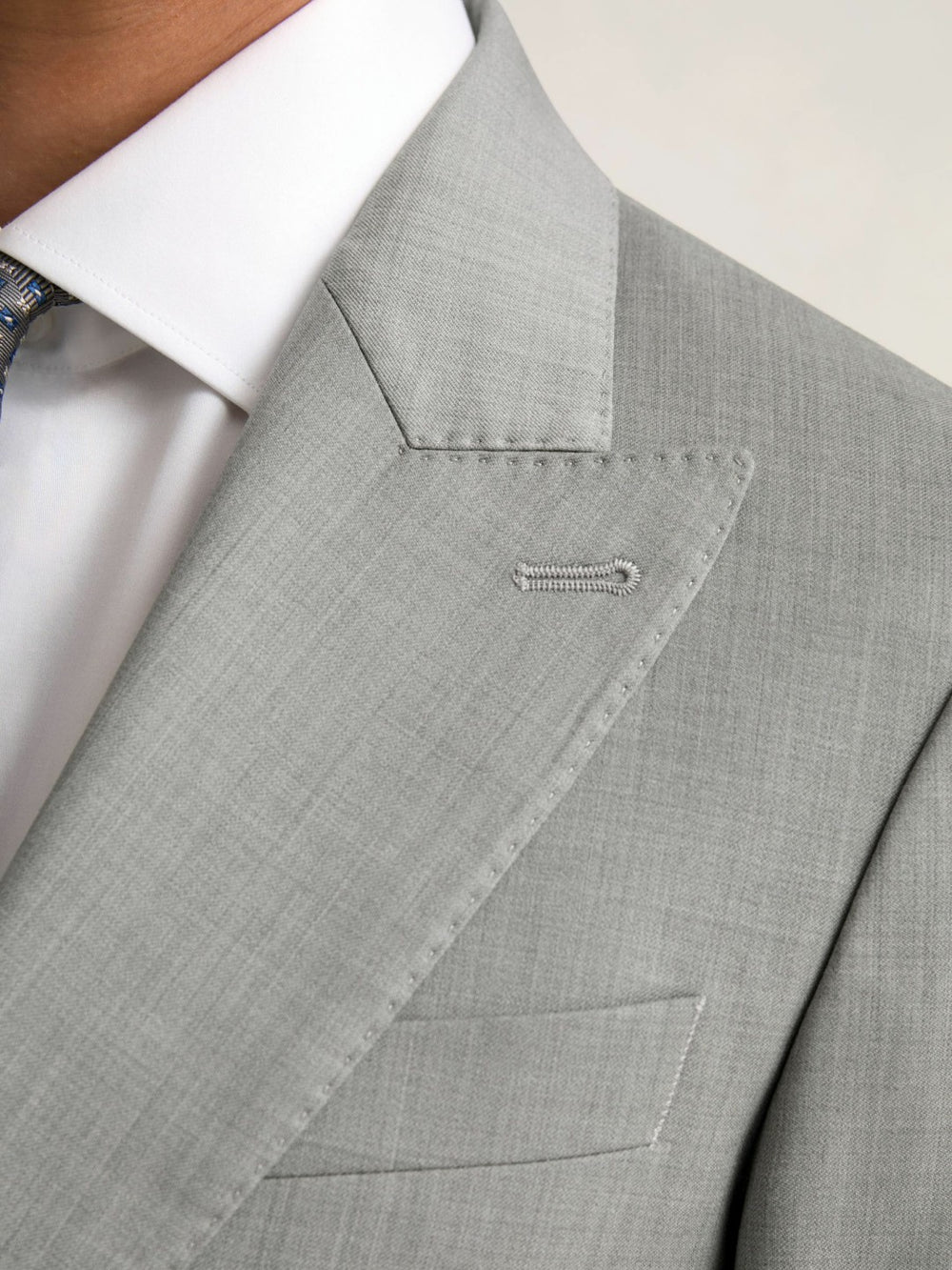 Reiss | Slim-Fit Wool Single Breasted Suit Blazer in Mid Grey