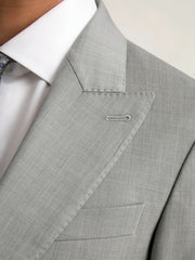 Reiss | Slim-Fit Wool Single Breasted Suit Blazer in Mid Grey