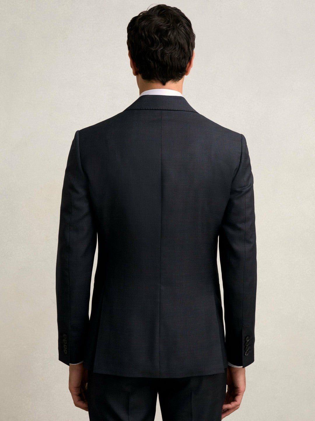 Reiss | Slim-Fit Wool Single Breasted Check Suit Blazer in Navy