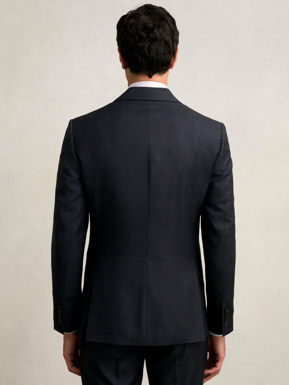 Reiss | Slim-Fit Wool Single Breasted Check Suit Blazer in Navy