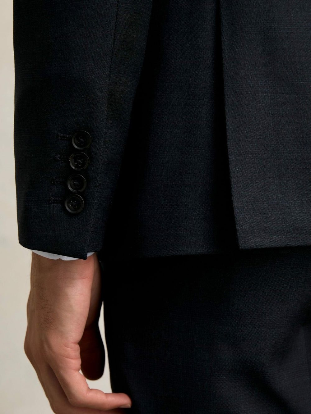 Reiss | Slim-Fit Wool Single Breasted Check Suit Blazer in Navy