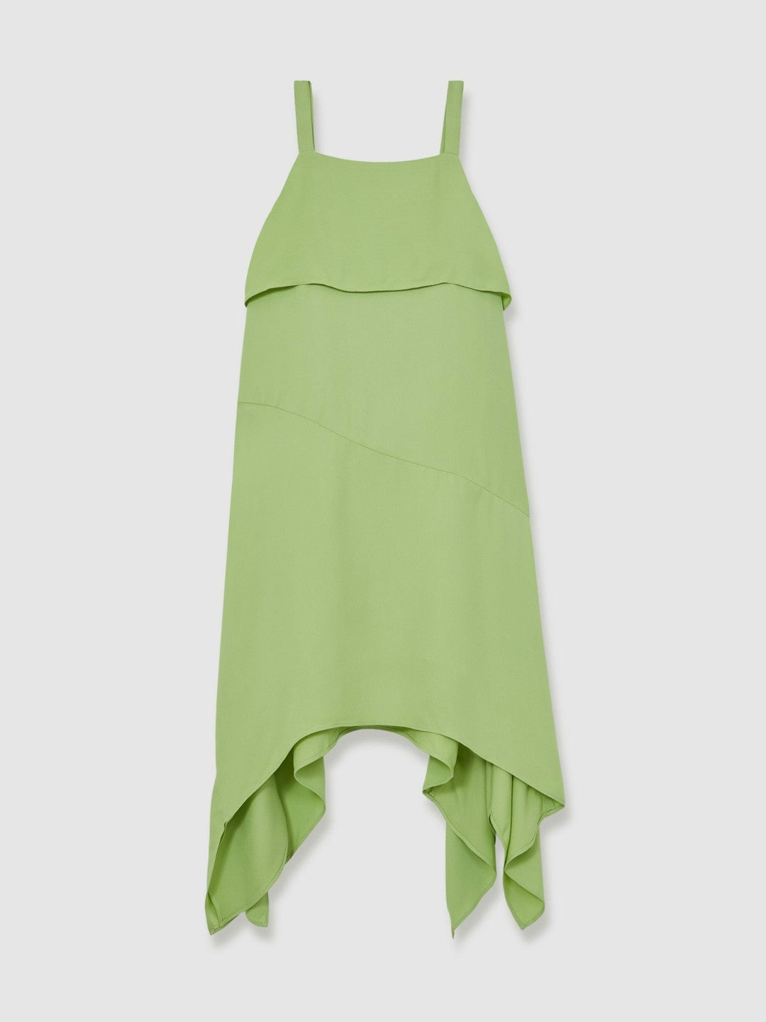 Reiss | 13-14 yrs Handkerchief-Hem Sleeveless Dress in Green