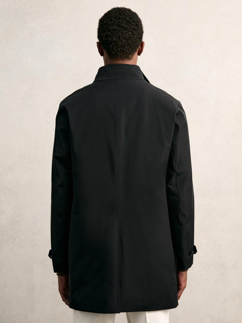 Reiss | Hybrid Removable-Gilet Overcoat in Black