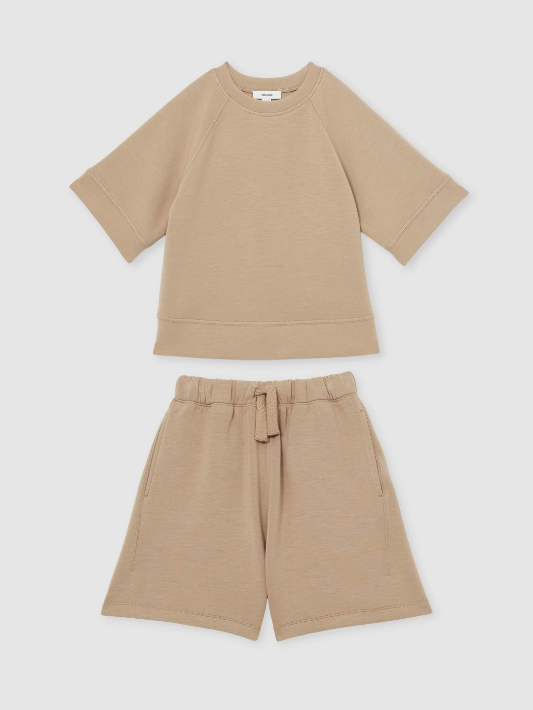 Reiss | 3-9 yrs Modal-Blend Sweatshirt And Shorts Set in Mink