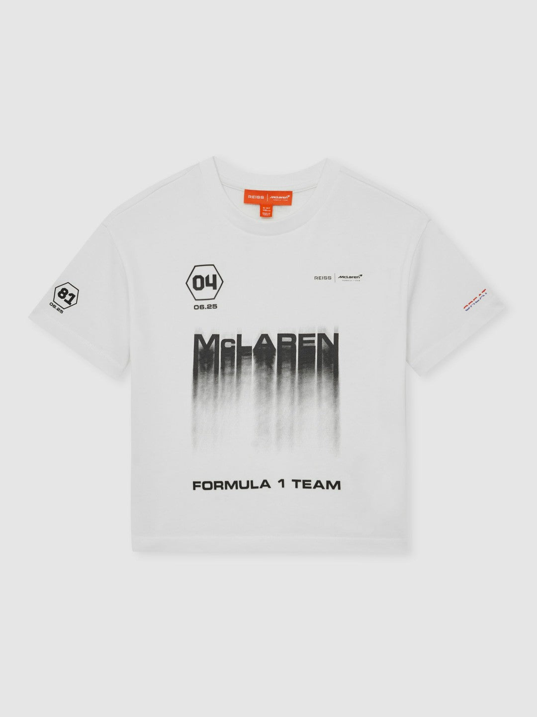 Reiss | 9-13 yrs McLaren F1 Team British GP T-Shirt Unisex Fit in White