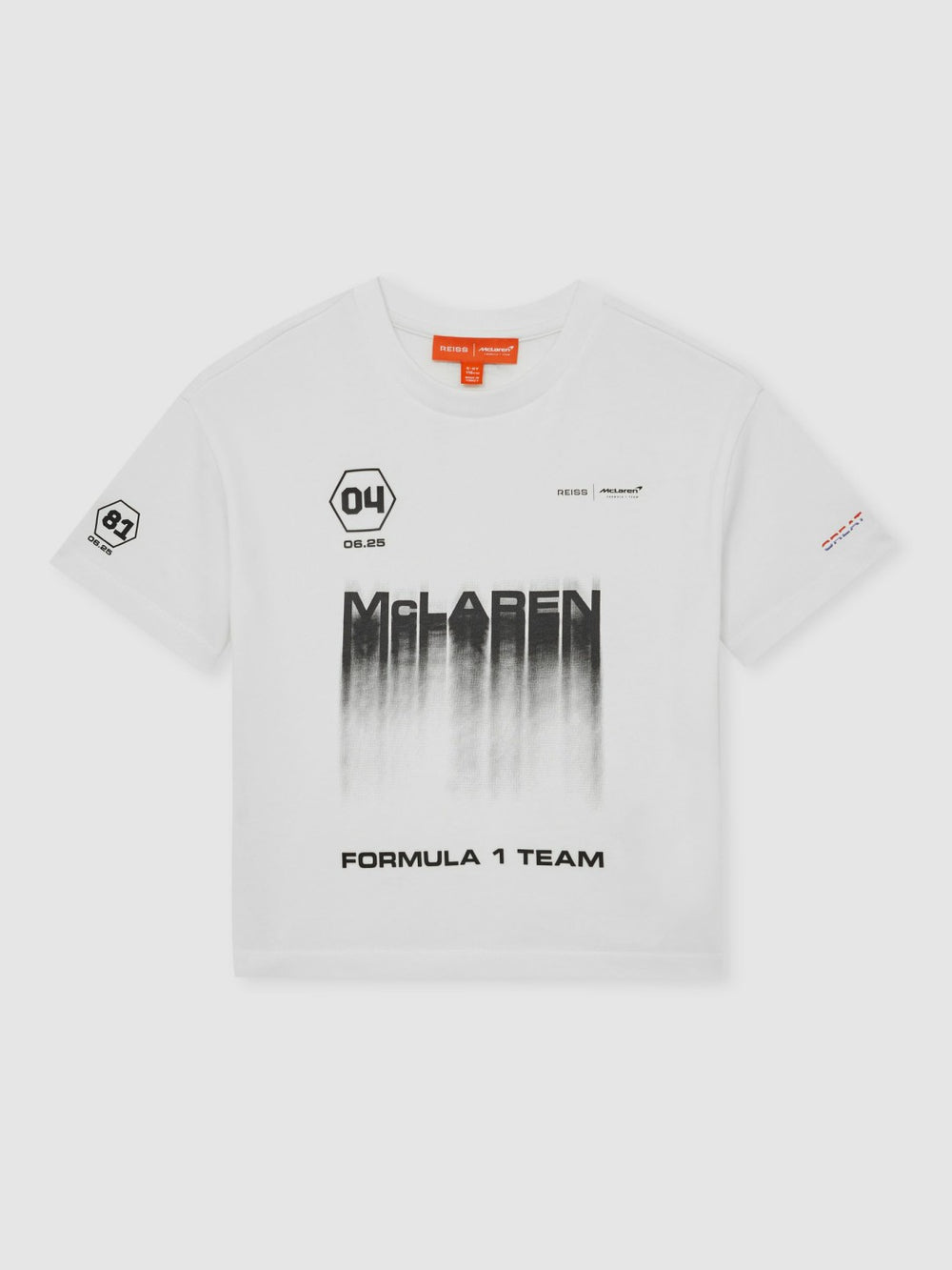 Reiss | 9-13 yrs McLaren F1 Team British GP T-Shirt Unisex Fit in White