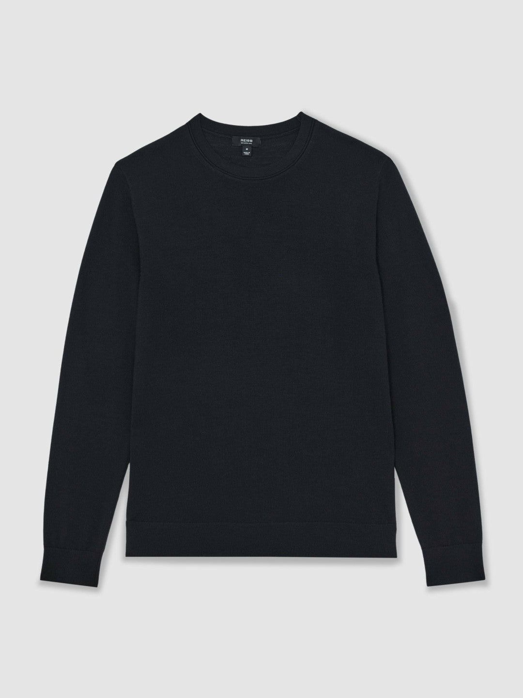 Reiss | Merino Wool Crew Neck Jumper in Midnight Navy
