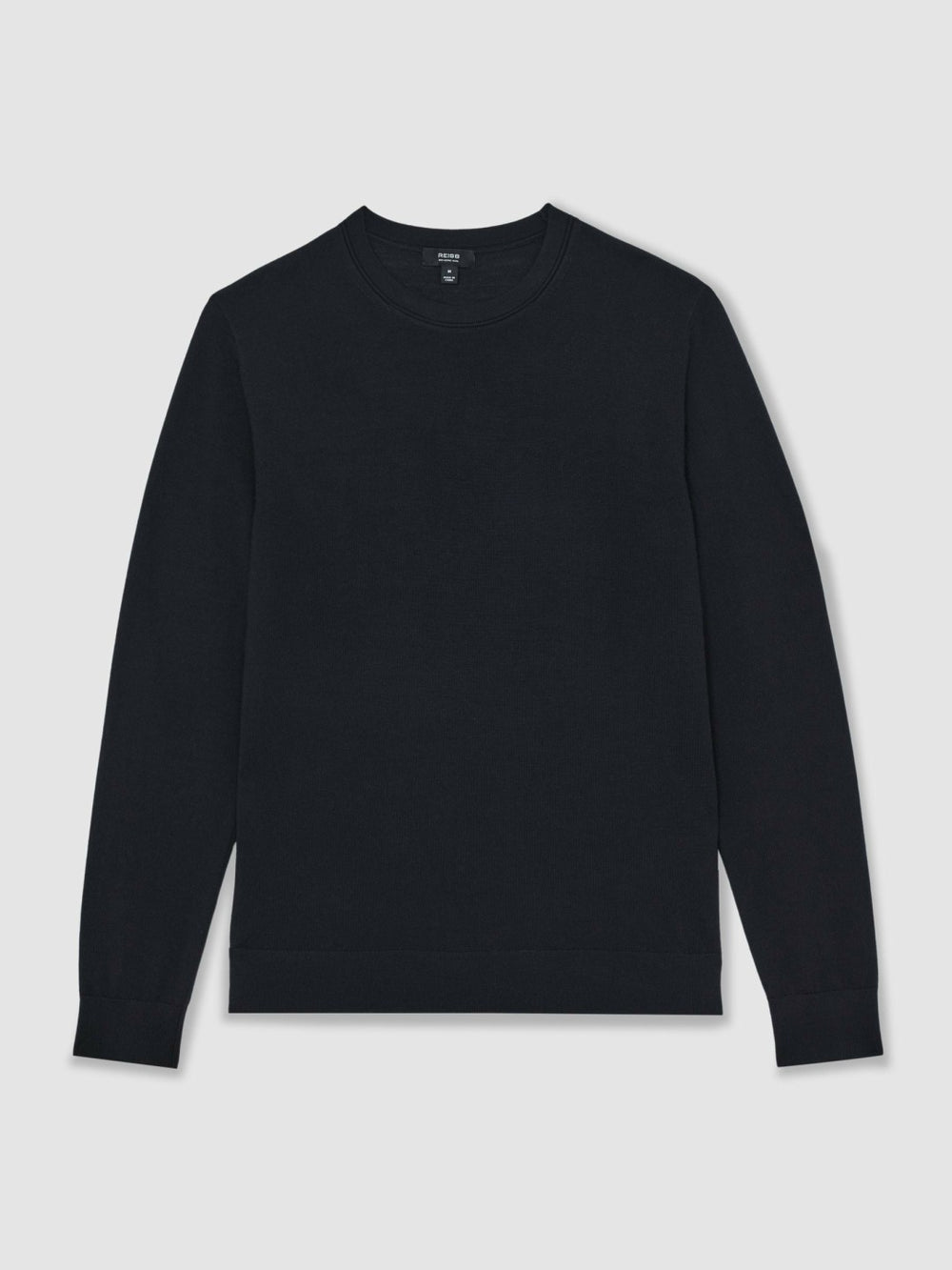 Reiss | Merino Wool Crew Neck Jumper in Midnight Navy