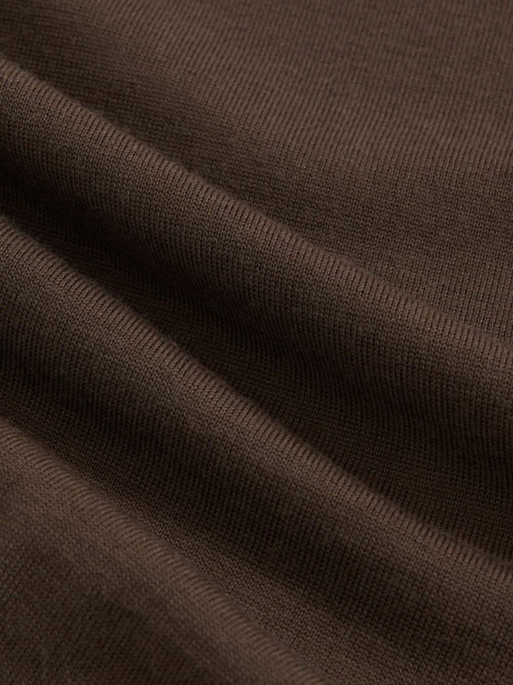 Reiss | Merino Wool Half-Zip Jumper in Chocolate Brown