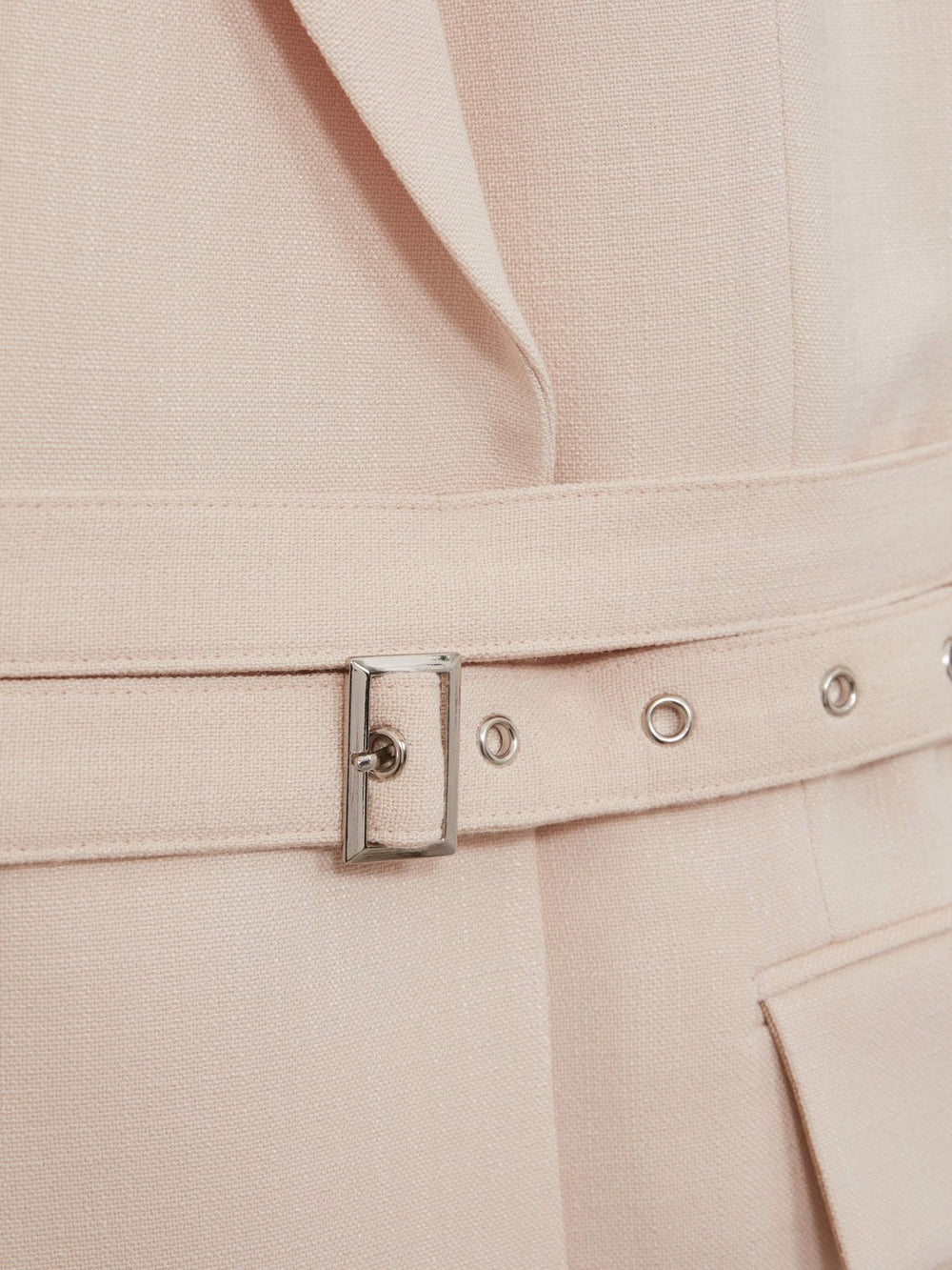 Reiss | Single-Breasted Belted Suit Jacket in Pink