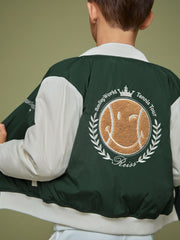 Reiss | 9-13 yrs SmileyWorld Bomber Jacket in Dark Green