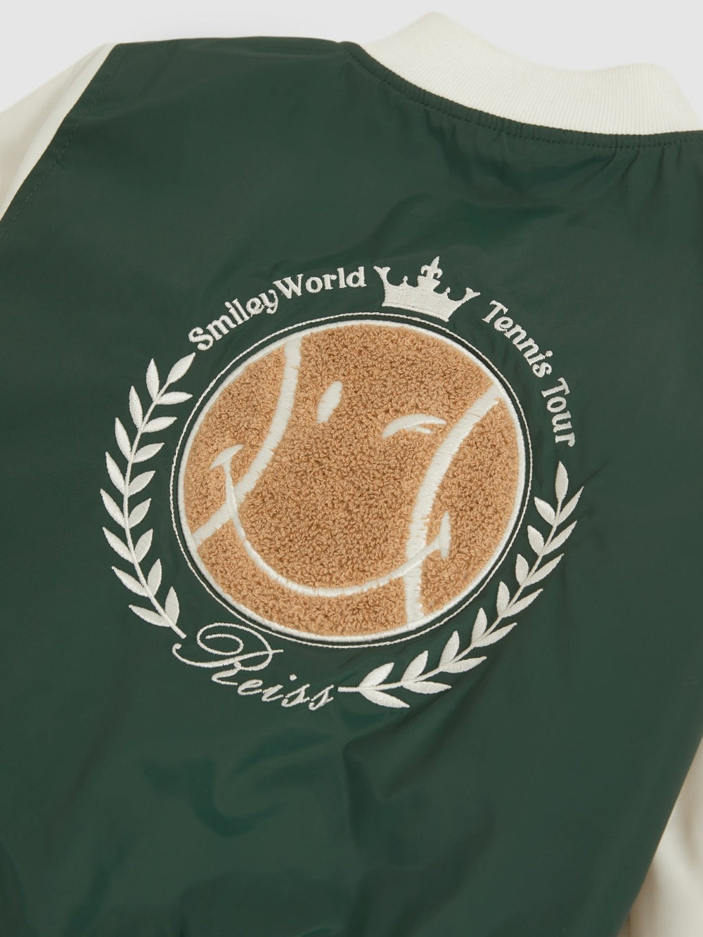 Reiss | 9-13 yrs SmileyWorld Bomber Jacket in Dark Green