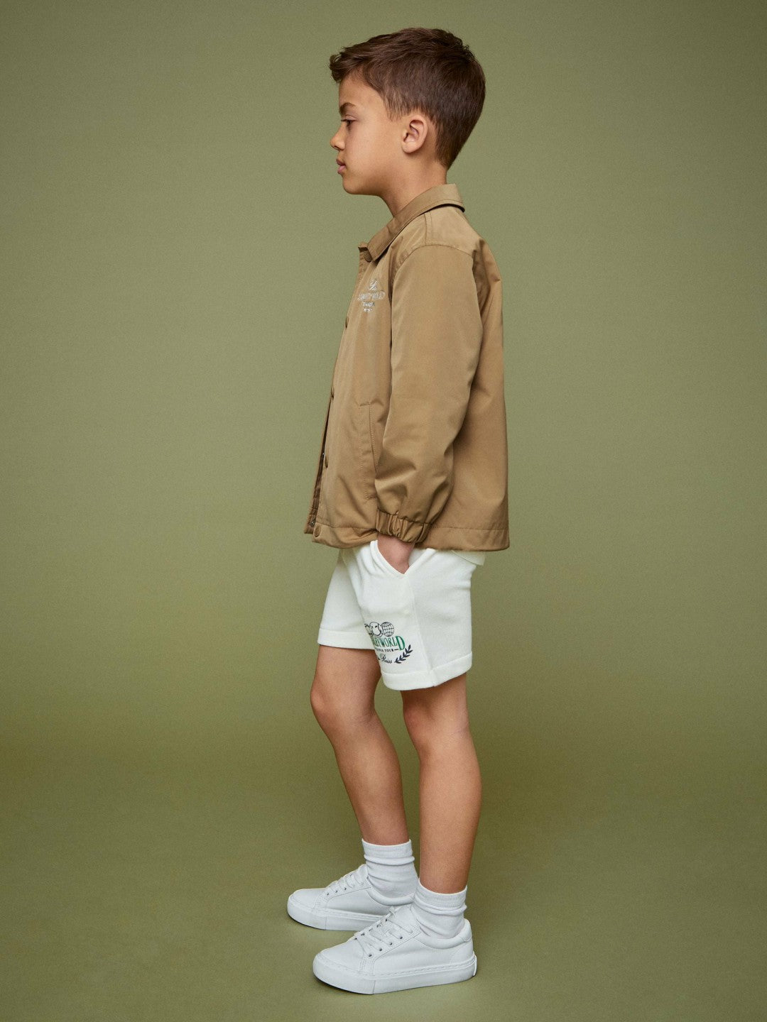 Reiss | 13-14 yrs SmileyWorld Harrington Jacket in Stone