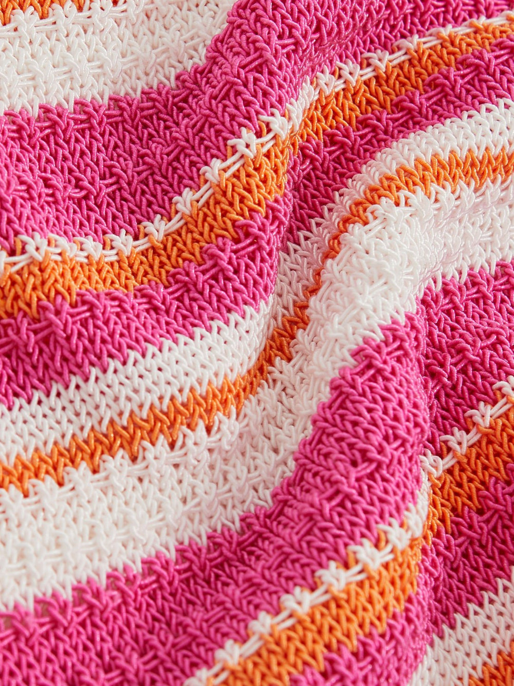 Reiss | 13-14 yrs SmileyWorld Stripe Knit Vest in Pink