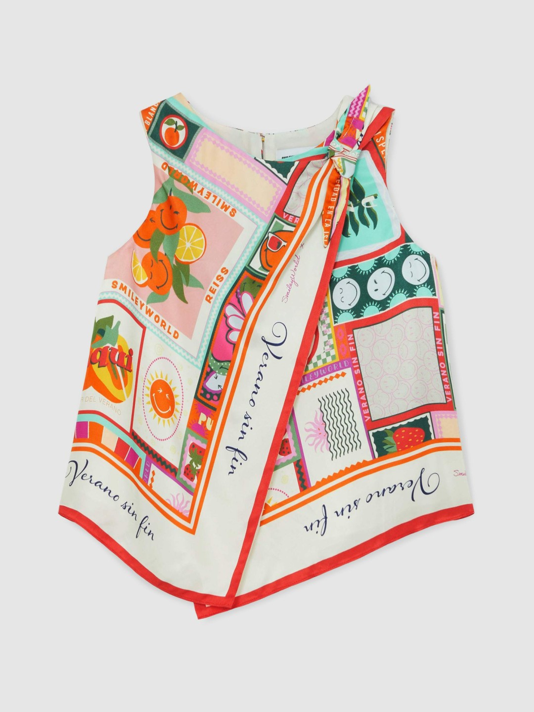 Reiss | 4-9 yrs SmileyWorld Motif Print Top in Multi