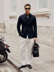 Reiss | Wool-Blend Single-Breasted Blazer Slim-Fit in Navy