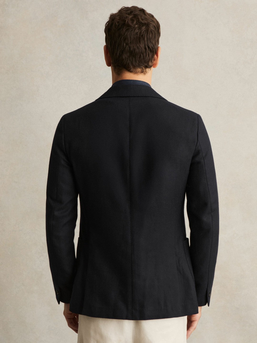 Reiss | Wool-Blend Single-Breasted Blazer Slim-Fit in Navy