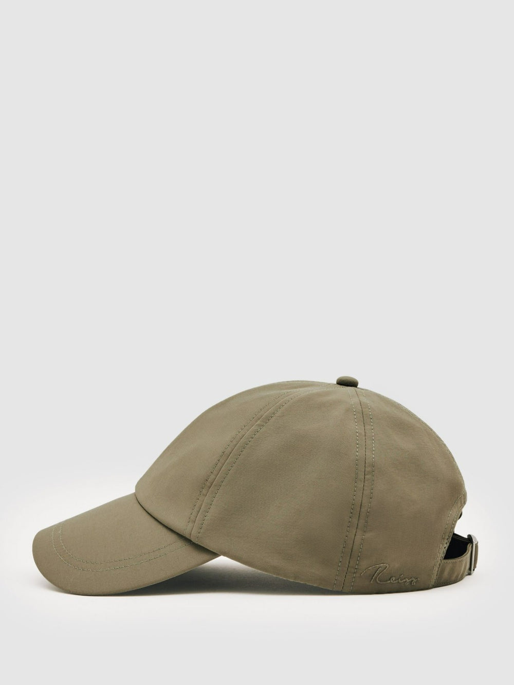 Reiss | Embroidered-Logo Tech Baseball Cap in Sage Green