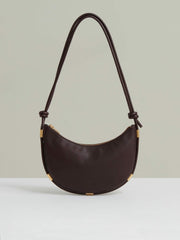 Reiss | Leather Rope Strap Shoulder Bag in Oxblood