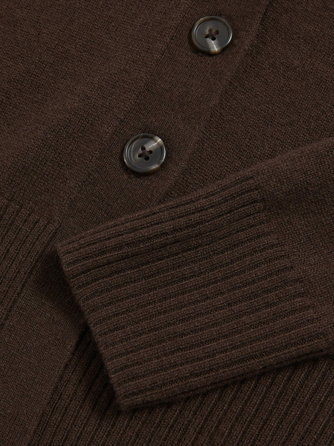 Reiss | 4-9 yrs Wool-Blend Fitted Cardigan With Cashmere in Brown