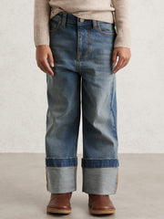 Reiss | 9-13 yrs Straight-Leg Turn-Up Jeans in Blue