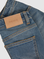 Reiss | 3-9 yrs Straight-Leg Turn-Up Jeans in Blue