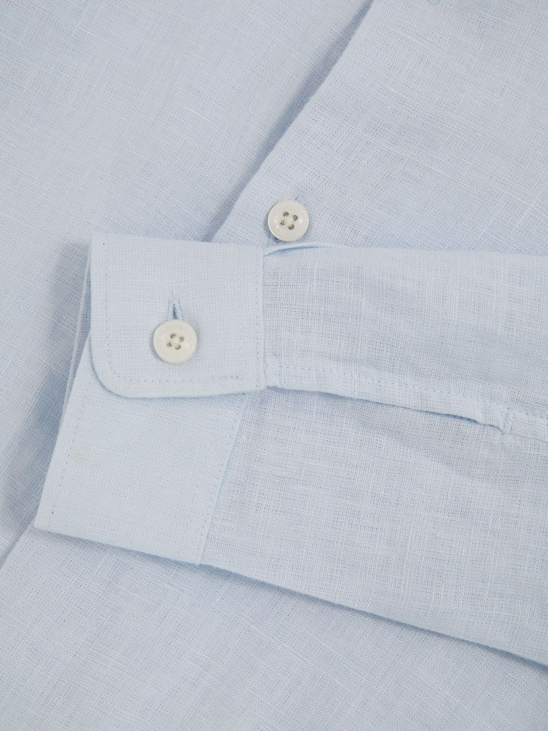 Reiss | 3-9 yrs Linen Cutaway Collar Shirt in Pale Blue