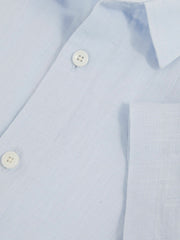 Reiss | 3-9 yrs Short Sleeve Linen Shirt in Pale Blue