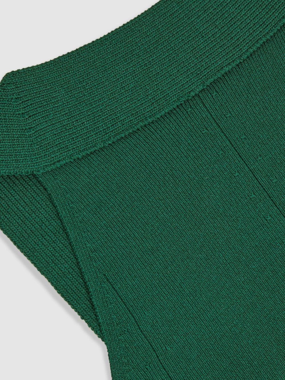 Reiss | Low-Back Rib-Knit Vest in Green
