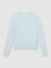 Reiss | Merino Wool Crew-Neck Jumper in Blue