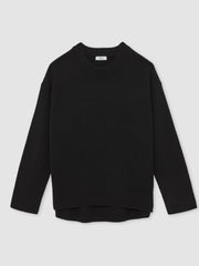 Reiss | Wool-Cashmere Crew-Neck Jumper in Black