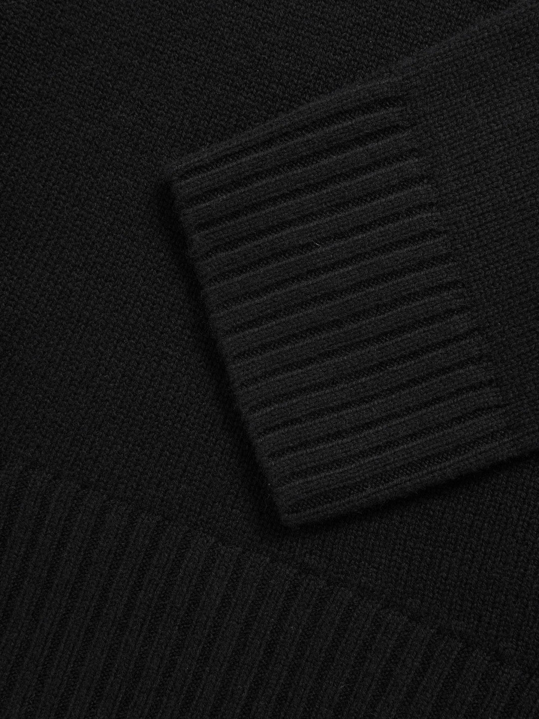 Reiss | Wool-Cashmere Crew-Neck Jumper in Black