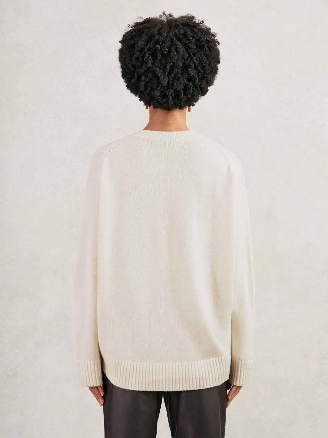 Reiss | Wool-Cashmere Crew-Neck Jumper in Cream