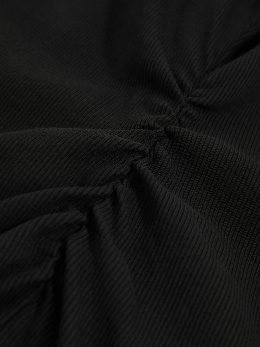 Reiss | Stretch-Cotton Ribbed Asymmetric Vest in Black
