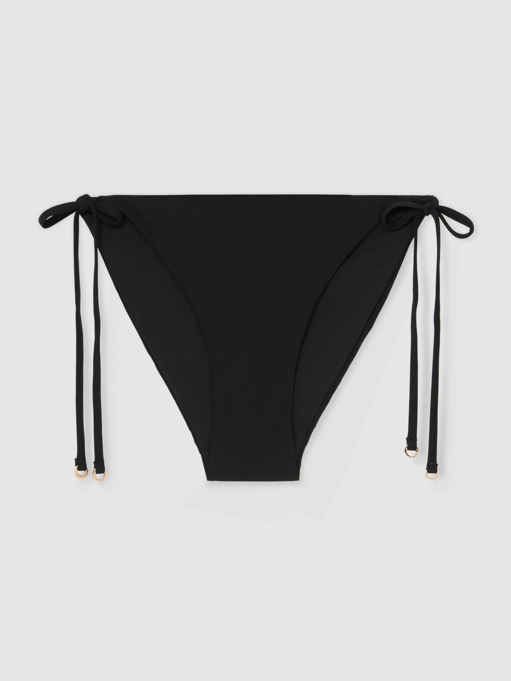 Reiss | Side Tie Bikini Bottoms in Black