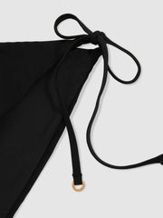 Reiss | Side Tie Bikini Bottoms in Black