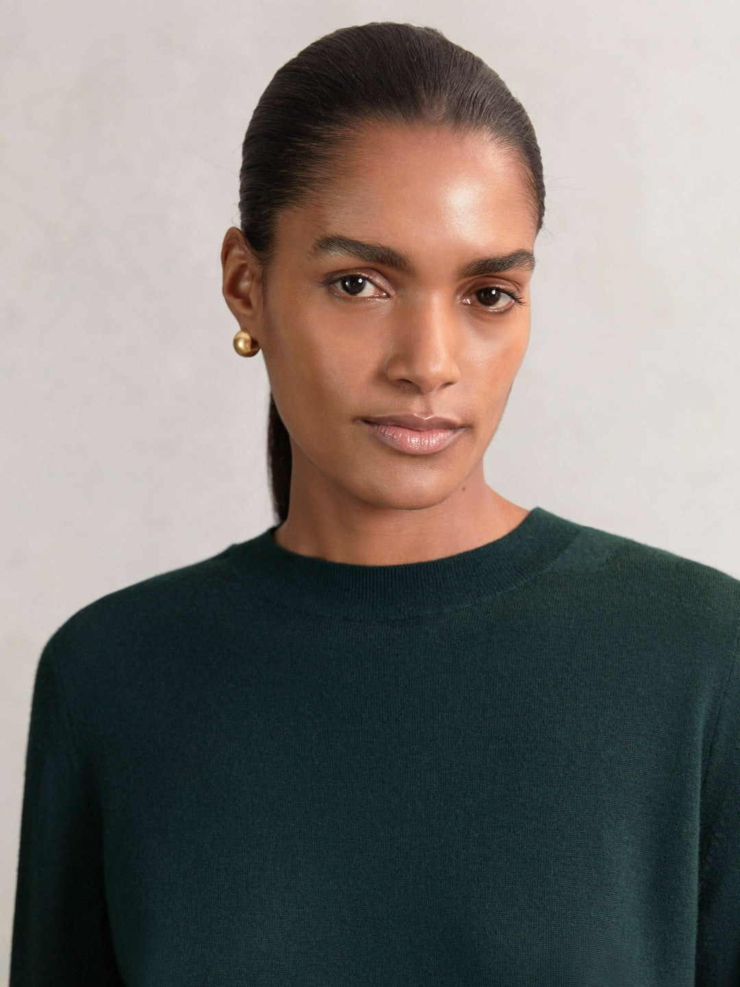 Reiss | Merino Wool Crew-Neck Jumper in Green