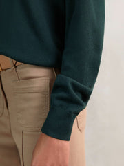 Reiss | Merino Wool Crew-Neck Jumper in Green