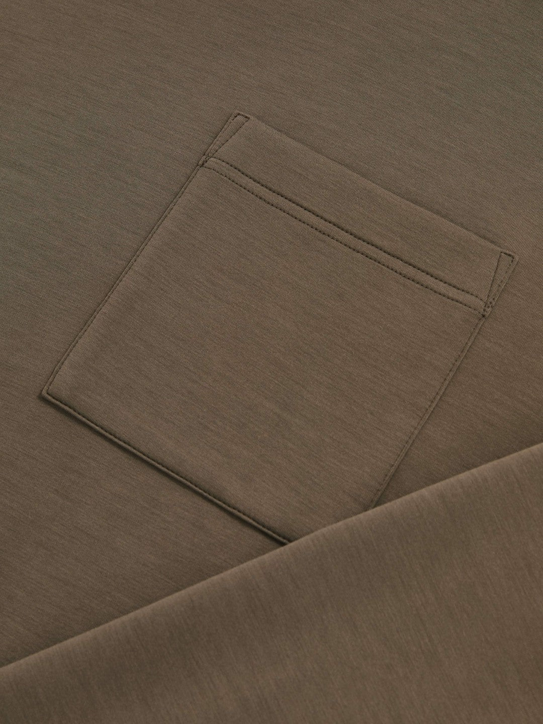 Reiss | Interlock Jersey Funnel Neck Sweatshirt in Khaki Green