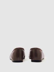 Reiss | Nappa Leather Ballet Flats in Brown