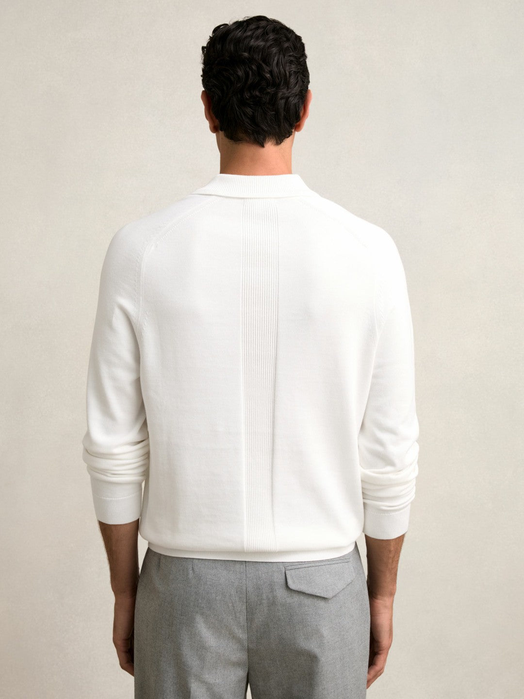 Reiss | Cotton Concealed Placket Polo Shirt in White