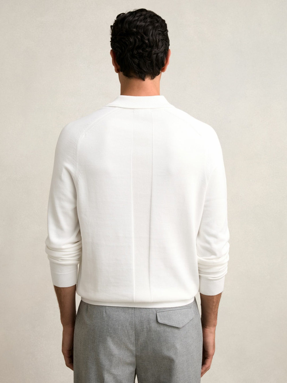 Reiss | Cotton Concealed Placket Polo Shirt in White