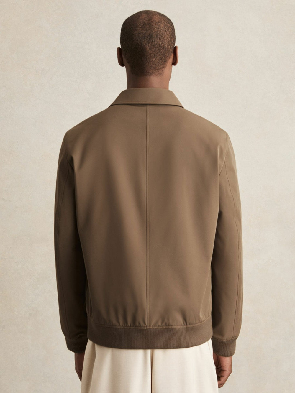 Reiss | Technical Button Through Jacket in Chestnut Brown
