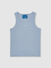 Reiss | | Tom Daley Cotton Lover Vest with Stretch in Soft Blue