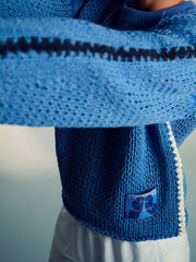 Reiss | | Tom Daley Chunky Knit Jumper in Soft Blue