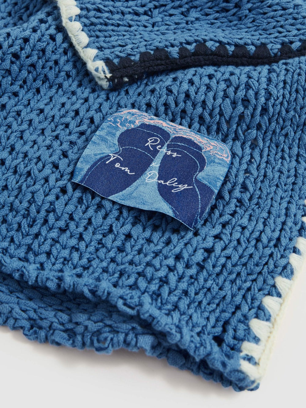 Reiss | | Tom Daley Chunky Knit Jumper in Soft Blue