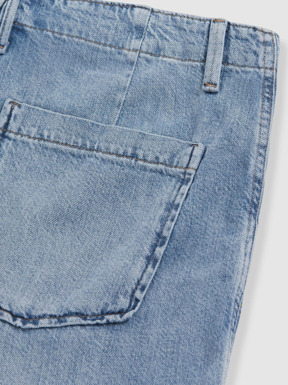 Reiss | Good American Denim Shorts With Linen in Indigo Blue